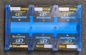 6 Olympus & Fuji xD Picture Cards 2 GB 256MB 128MB 32MB Digital Camera Tested - Picture 1 of 3