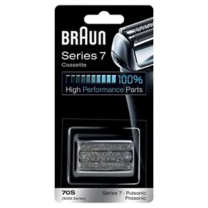NEW BRAUN 70S SHAVER REPLACEMENT FOIL CASSETTE SERIES 7 PULSONIC 9000 - SILVER - Picture 1 of 3