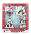 Disney Parks 2021 Mickey And Friends Metal Holiday Ornament Set Walts Lodge   New
