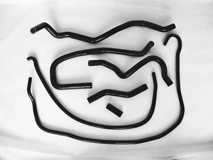 Black for 2004-2008 Ford Fiesta MK6 ST150 2.0L Silicone Ancillary Coolant Hoses - Picture 1 of 4