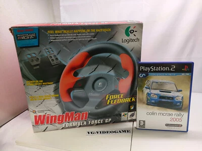 LOGITECH WINGMAN FORCE FEEDBACK, PER PS2/PC, CON COLIN MCRAE  RALLY 2005 USATO - Immagine 1 di 4