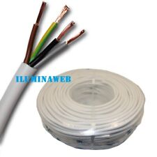 Corte x 1 Metro Manguera blanca flexible 4x1.5mm2 H05VV-F cable blanco electrico