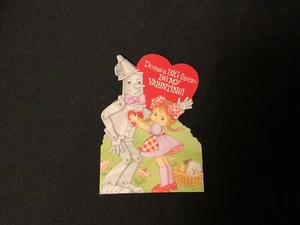 Vintage Wizard of Oz TinMan Valentine Card c. 1970s - Imagen 1 de 2