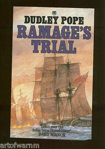 RAMAGE'S TRIAL -  RN Napl sea novel  by Dudley Pope   UK SB VG - Picture 1 of 2