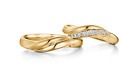Natural Round Diamond Ring Wedding Couple Band 0.20 Carat Fine 14k Yellow Gold