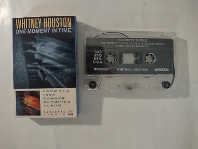 Whitney Houston One Moment in Time Cassette Single - Imagem 1 de 2