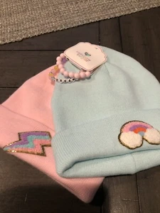 Rainbow Sugar Beanies With Bracelets - Picture 1 of 4
