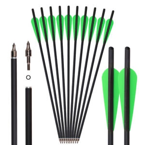 20" 22" Carbon Bolts OD 8.8mm Hunting Archery Arrows Could Replace Arrowhead/Tip
