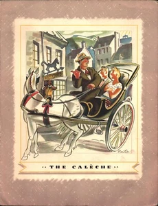 CANADÁ STEAMSHIP LINES de colección barco cena menú T.S.S. TADOUSSAC "Caleche" - Imagen 1 de 3