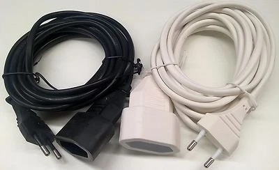 EGB EUROVERLÄNGERUNG -SONDERLÄNGEN 0,25m bis 4,5m u.a. 1m 2m 3m 4m Stecker/Kupplung