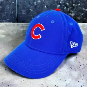 Chicago Cubs New Era Youth Baseball Ball Cap Hat Blue Wool Hook & Loop Closure - Picture 1 of 12