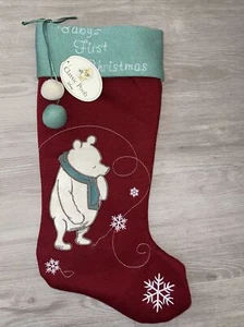 Calza di Natale Disney Pooh Baby's First da collezione nuova con etichetta - Foto 1 di 1