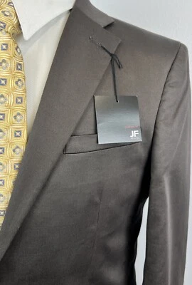 NEW NWT J.Ferrar Men's Brown Cotton Sport Coat Blazer Modern Fit Sz 38 S - Image 1 of 4