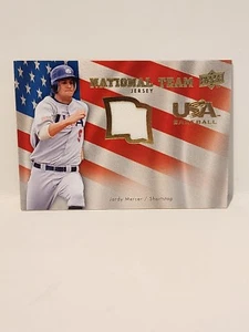 Jordy Mercer 2008 Upper Deck USA Baseball Jersey Swatch #USA-JM - Picture 1 of 2