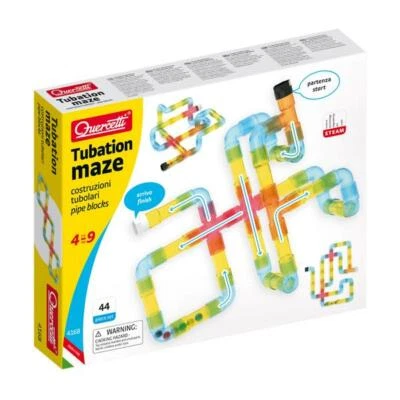QUERCETTI. TUBATION MAZE. PIPE  BLOCKS. 44 PCS. ITEM NR. 4168. NEW - Image 1 of 4