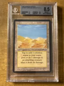 MTG✨DESERT (CAMPFIRE/MIRAGE VARIANT)✨Arabian Nights BGS 8.5 NM/M 1993 Myrfors - Picture 1 of 2