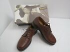 NEW MEN'S @ EASE FLORSHEIM BROWN DRESS 9.5 D ITALY COMFORT LEATHER OXFORD 