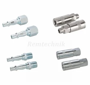 JUEGO DE HERRAMIENTAS DE LÍNEA DE AIRE BSP 1/4" CONECTOR ACOPLADOR RÁPIDO MACHO HEMBRA 8 PIEZAS - Imagen 1 de 1