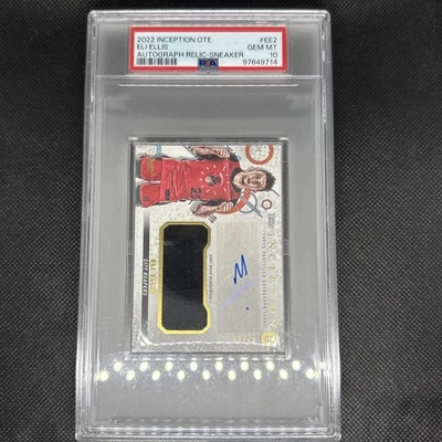 2022-23 Topps Inception Overtime OTE Eli Ellis Sneaker Relic Auto #9/25 PSA 10 - Image 1 of 2