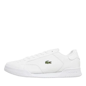 UK 6.5 | Lacoste Mens Twin Serve Trainers White/White - Picture 1 of 5