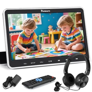 10.1" Car Headrest DVD Player Rear-Seat TV Monitor 1024x600 HDMI USB SD+Headsets - Picture 1 of 14