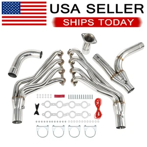 Long Tube Headers For 99-2006 Chevy GMC Sierra Silverado 4.8/5.3/6.0L W/ Y Pipe - Foto 1 di 16