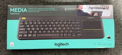 Logitech - K400 Plus TKL Wireless Membrane Keyboard for PC/TV/Laptop/Tablet w... - Image 1 of 4