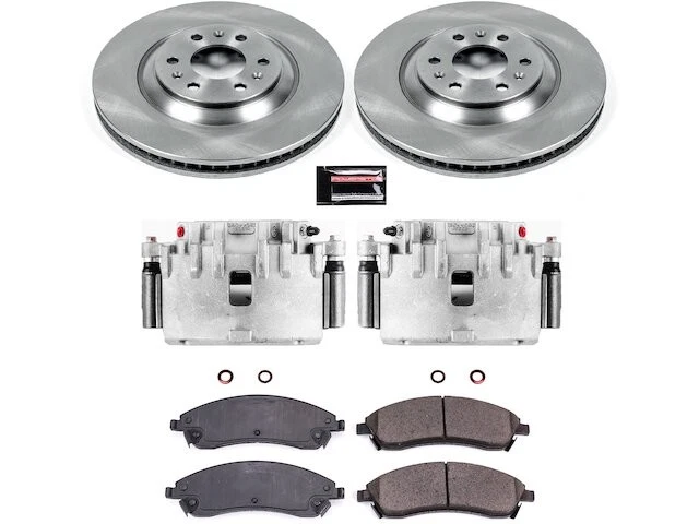 Kit de pastillas de freno delanteras y rotor para 04-09 Cadillac SRX CF37Q4 Foto 1 de 1