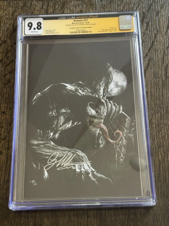 Venom #27 NYCC CGC SS 9.8 firmado Gabrielle Dell’Otto Foto 1 de 2