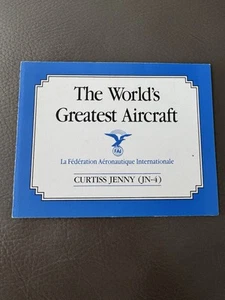 Franklin Mint CURTISS JENNY JN-4 The WORLDS GREATEST AIRCRAFT Original COA ONLY - Picture 1 of 4