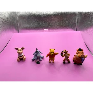 Winnie the Pooh Eeyore Piglet Tigger Pig Set Mini Figurines Toy Collection - Picture 1 of 1