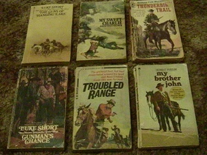 [P17F] (LOT OF 6) PAPERBACK WESTERNS By Short, Mann, Purdum, Westheimer - Bild 1 von 4
