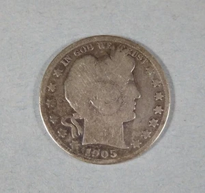 1905-s BARBER HALF - SILVER - Picture 1 of 2