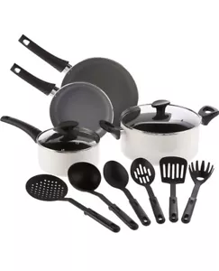BELLA 12 Piece Cook Bake and Store Kitchen Essentials Set, Cream - Picture 1 of 12