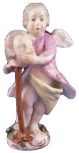 Antique 18thC Meissen Porcelain Cherub in Disguise Figurine Porzellan Figure - Picture 1 of 9