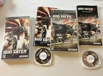 God Eater & God Eater 2  Sony PlayStation PSP JAPAN Game Complete - Image 1 of 4