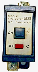 Matsushita BA221505, Interruttore automatico 20AF, M-5, 5A usato (L) - Foto 1 di 6