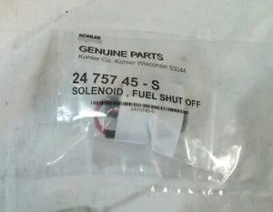 24 757 45-S Genuine Kohler Fuel Solenoid, New - Picture 1 of 2