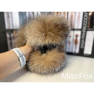Amber frost fox real fur mini tube (Saga Furs) - Picture 1 of 4