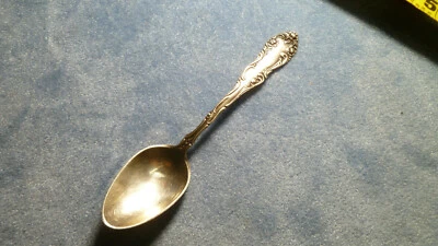 1892 Старый английский Demitasse ложка полотенце серебро - Изображение 1 из 4