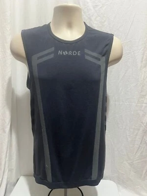 MENS BASE LAYER SLEEVELESS GREY VEST by NORDE. SKIING/CYCLING. - Image 1 of 2