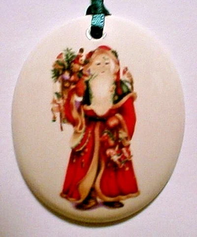 VICTORIAN SANTA OVAL BASKET TIE ON-NEW-LAST ONE ! SHOP STORE STORE FOR MORE Cover