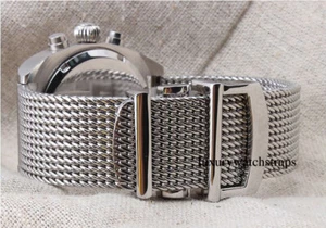 PULSERA DE MALLA MILANESA DE ACERO PARA RELOJ LONGINES 20mm 22mm - Imagen 1 de 7