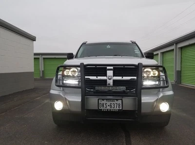 Kit de luces de conducción halo de faros antiniebla ojo de ángel blanco para Dodge Nitro 2007-2012 Foto 1 de 4