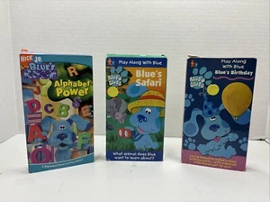 blue's clues vhs lot 3, Blues Birthday, Blues Safari, And Alphabet Power. Tested - Picture 1 of 3