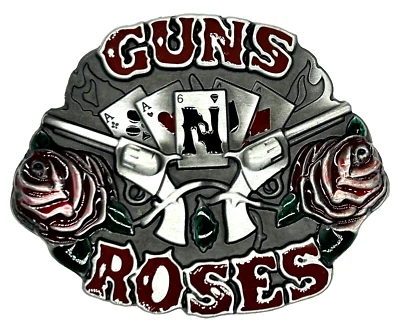 Guns N' Roses Hard Rock Music Band Enameled Belt Buckle New - Image 1 of 2