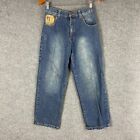 Tilt Jeans Girls 12 Blue Denim Wide Leg Vintage Y2K 2000s Stone Wash Youth Kids