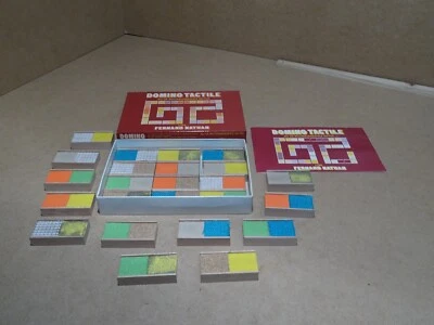 Ancien Jeu de Dominos TACTILE Complet / Fernand Nathan L136 - Photo 1/4