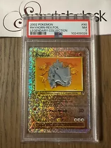 PSA 7 - Pokemon RHYHORN 90/110 Reverse Holo - COLLEZIONE LEGGENDARIA - Fuochi d'artificio - Foto 1 di 2