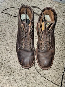 Original Chippewa Brown Leather Boots Size 8.5EE - Picture 1 of 14